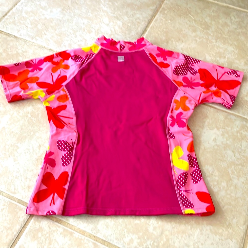 Lands End Swim Rashguard for Girls-Size M / 10-12